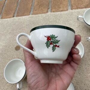 Vintage Cuthbertson original Christmas tree Coffee Cups 7